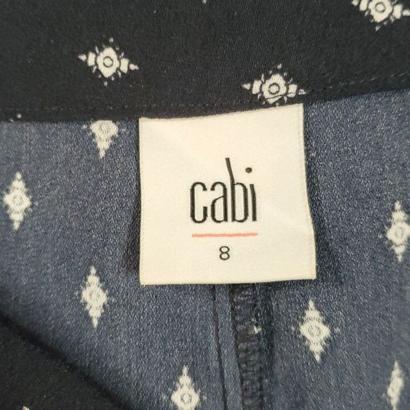 CAbi 5176 Track‎ Star Bandana Print Wide Leg Flowy Pant Pants Size 8 - Picture 3 of 8